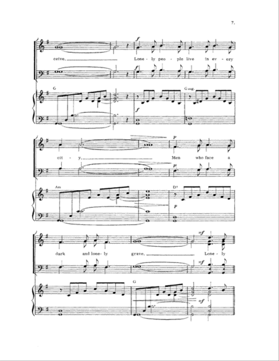 Lonely Voices 4-Part scores gallery preview page 7