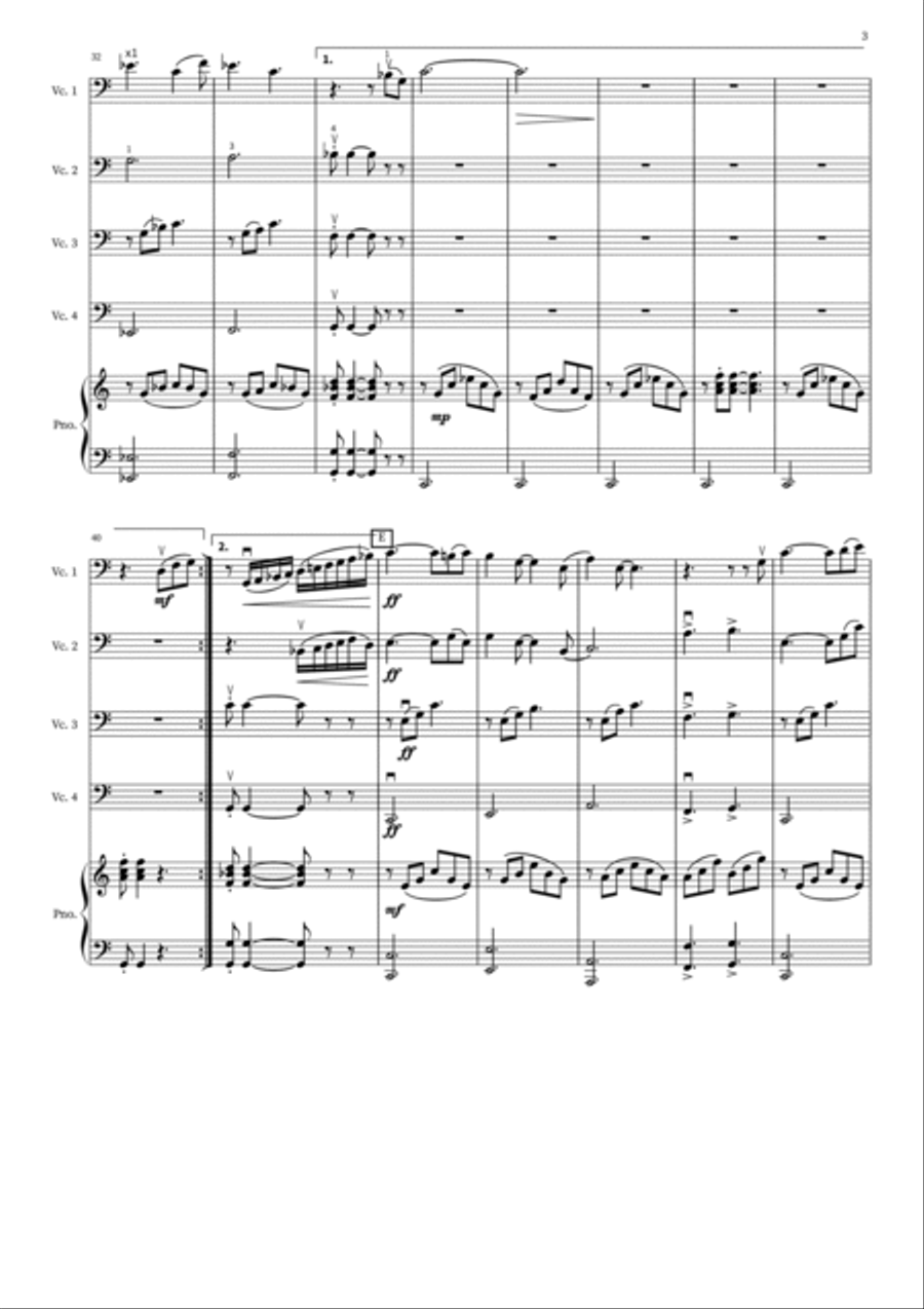 We Are The Champions Piano Solo scores gallery preview page 3