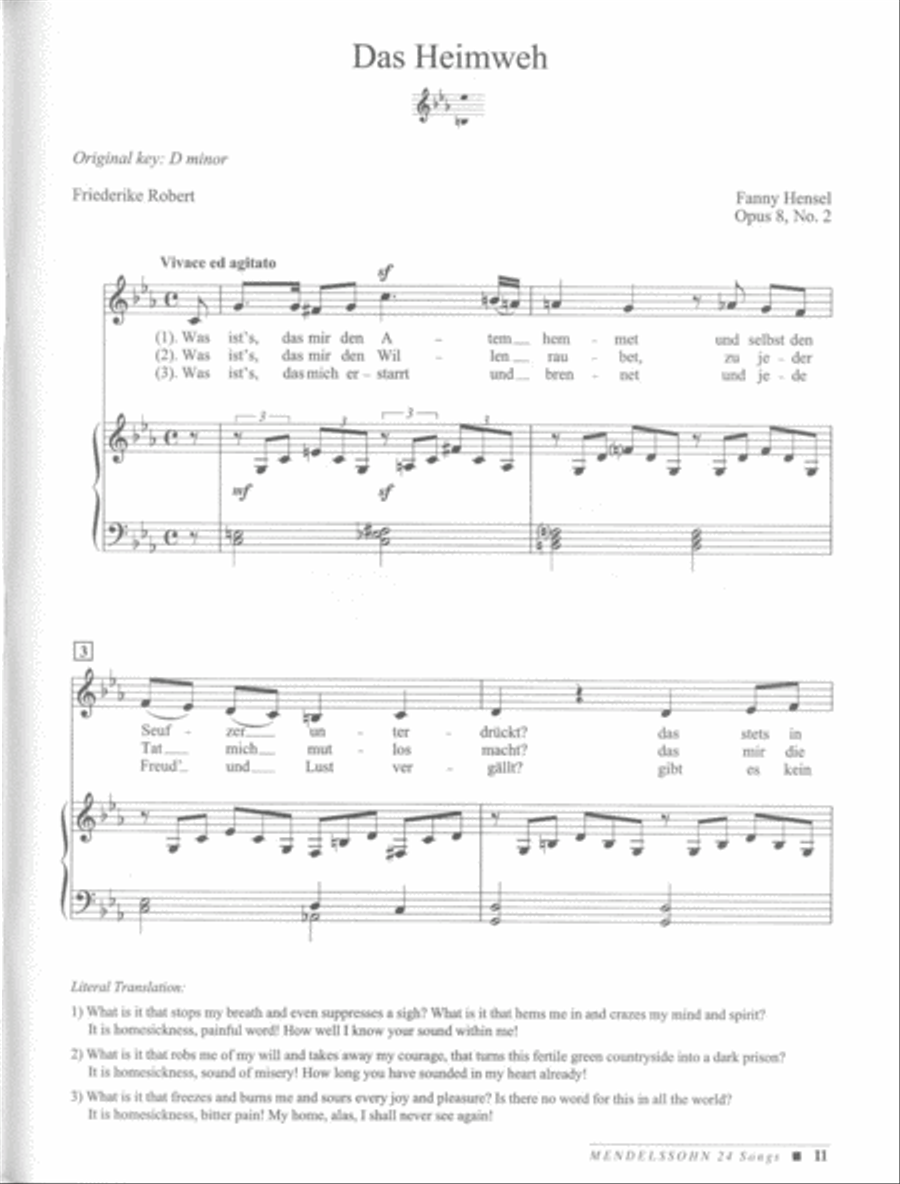Mendelssohn -- 24 Songs