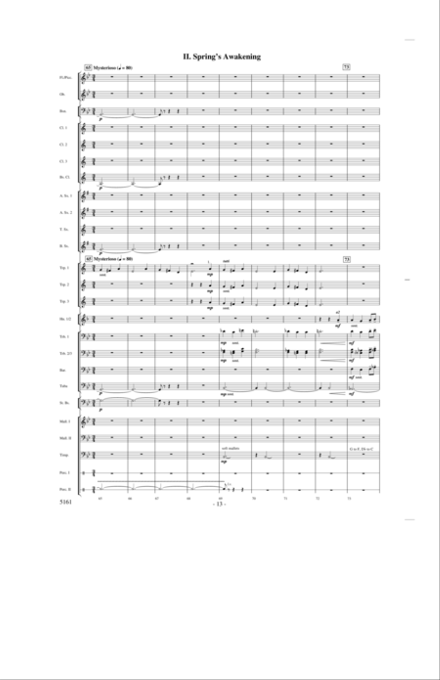 Into the Joy of Spring Concert Band scores gallery preview page 12