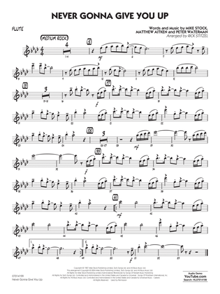 Book cover for Never Gonna Give You Up (arr. Rick Stitzel) - Flute