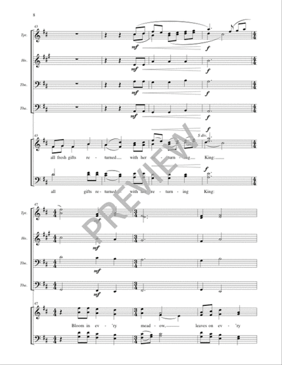 Welcome, Happy Morning! - Full Score and Parts Divisi scores gallery preview page 9