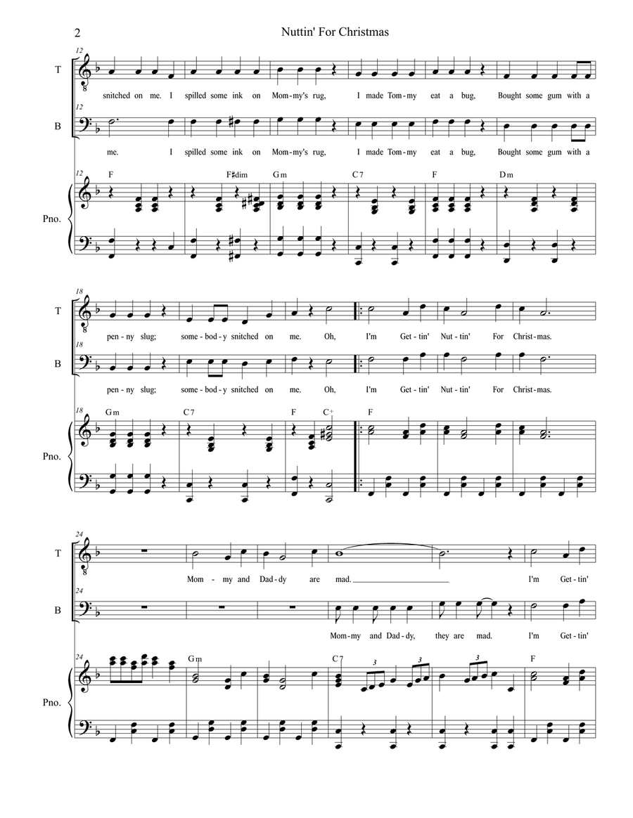 Nuttin' For Christmas TB scores gallery preview page 2
