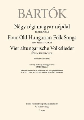 Book cover for Four Old Hungarian Folksongs