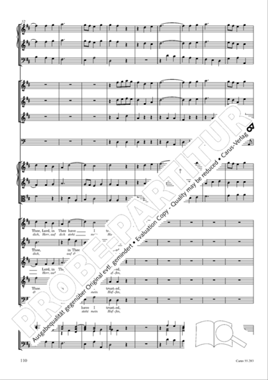 Te Deum for the Victory of Dettingen SSATB scores gallery preview page 127