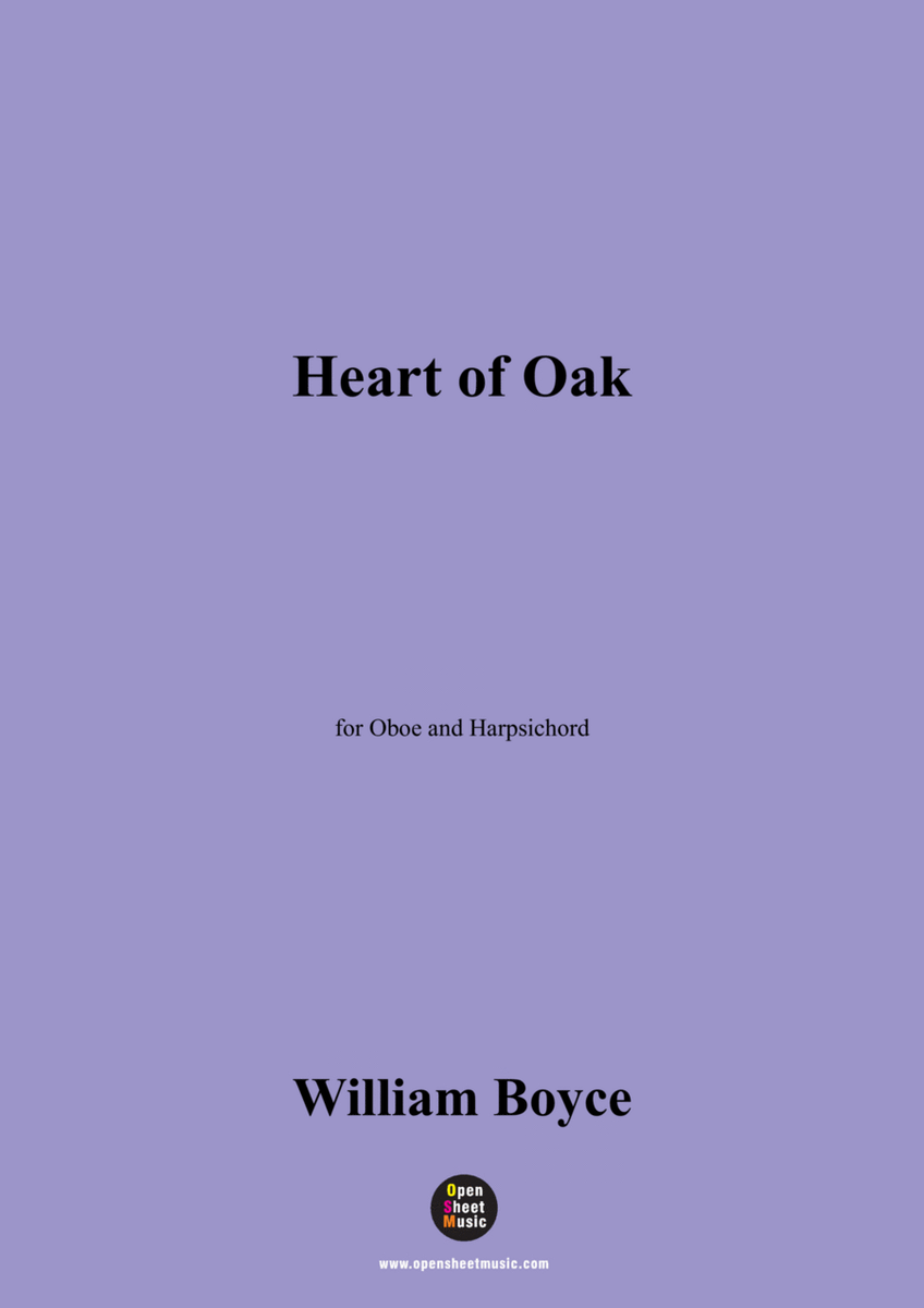 Boyce-Heart of Oak,for Oboe and Harpsichord image number null