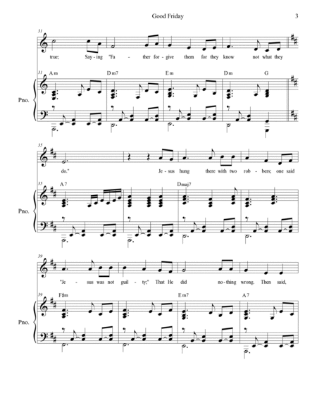 Good Friday (Unison choir - Medium Key) image number null