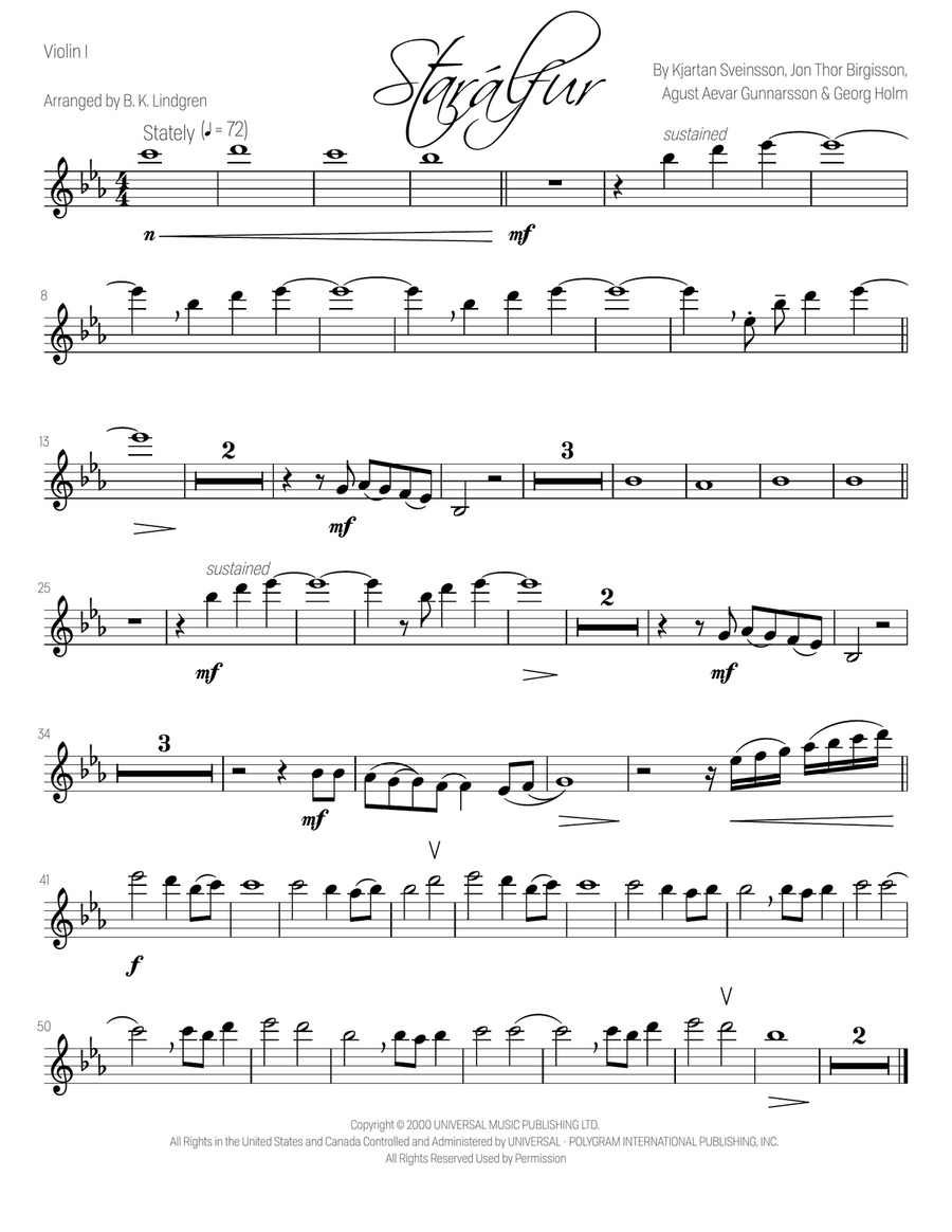 Starálfur Starálfur String Quartet scores gallery preview page 2