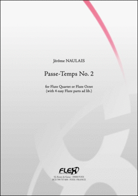 Passe-Temps No. 2 (Flute Quartet   4 easy Flutes, optional)