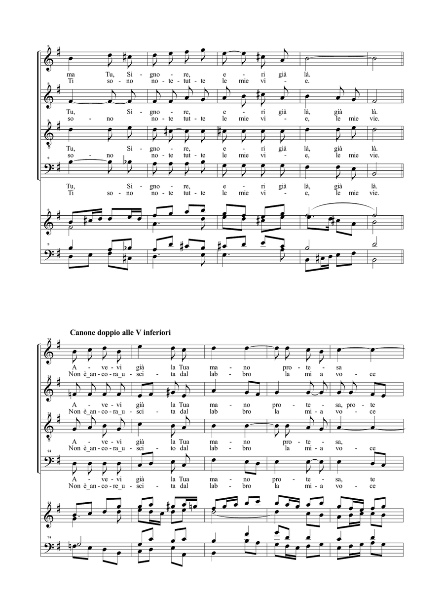 HO CAVALCATO LE ALI DELL'AURORA - For SATB Choir and Organ 4-Part scores gallery preview page 3