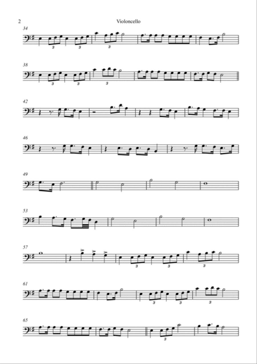 Queen Of Kings Queen Of Kings Cello Solo scores gallery preview page 2