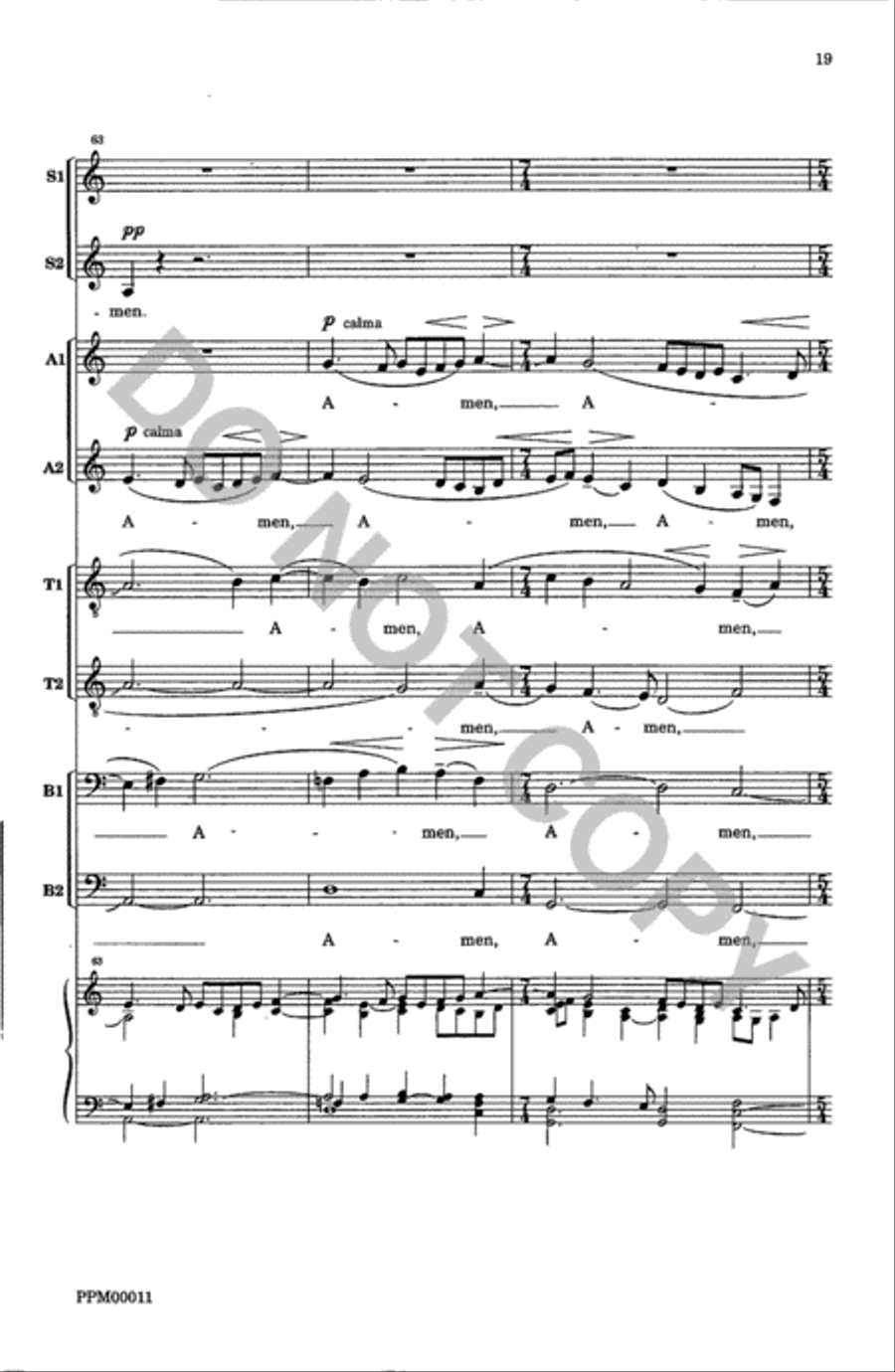 Ave Maria Op. 261 Ave Maria Op. 261 SSAATTBB scores gallery preview page 20