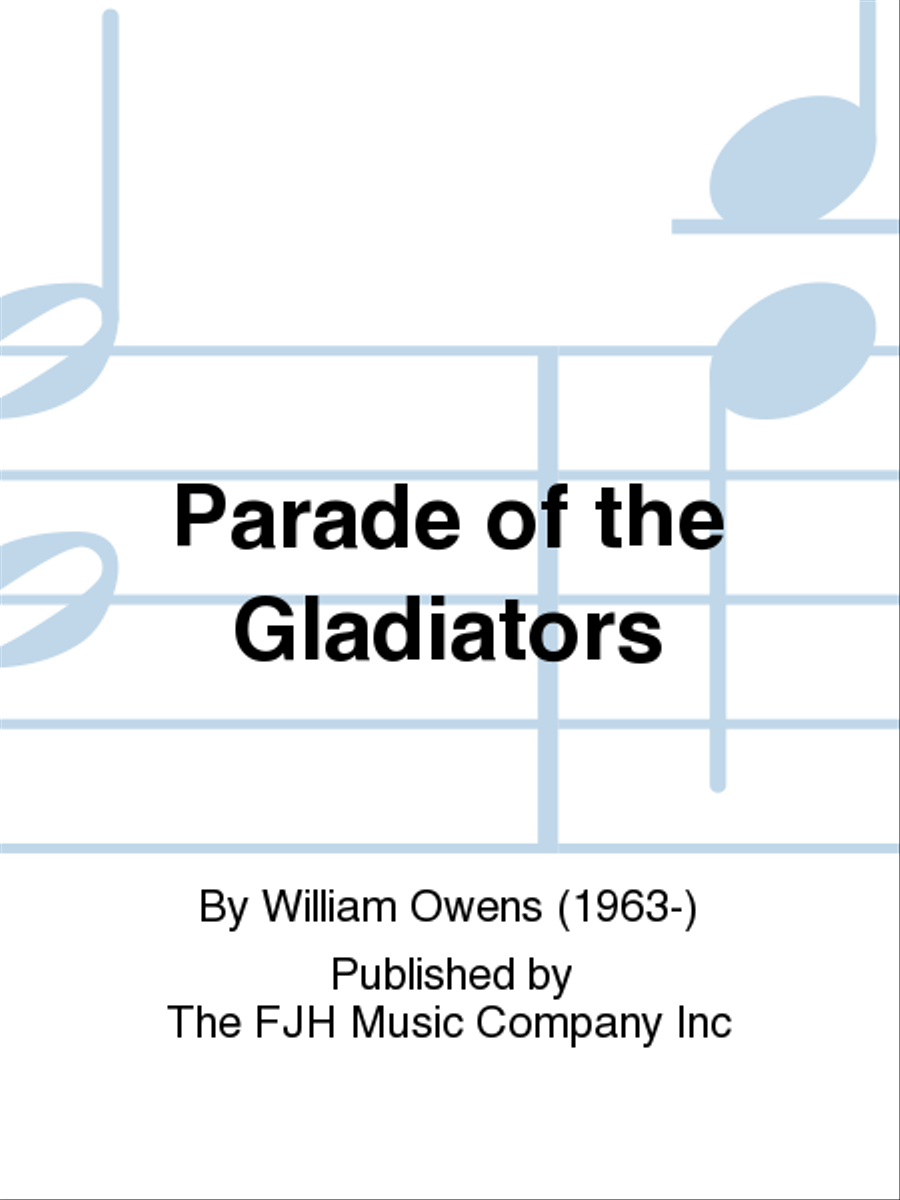 Parade of the Gladiators Concert Band scores gallery preview page 1