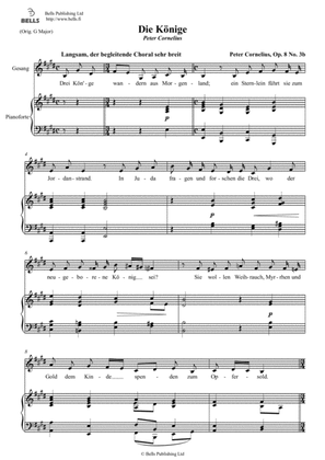 Die Konige, Op. 8 No. 3b (E Major)
