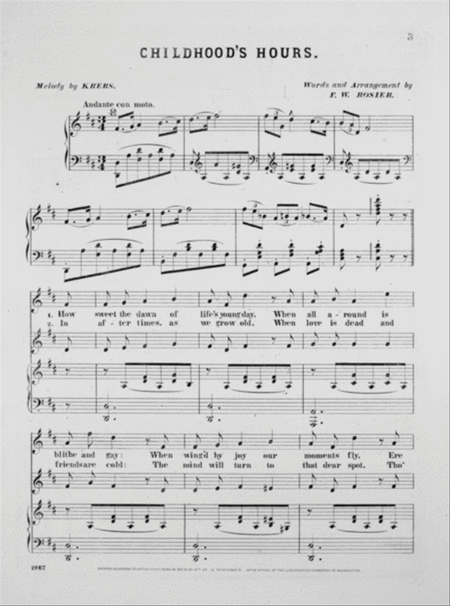 Childhood's Hours Voice scores gallery preview page 2