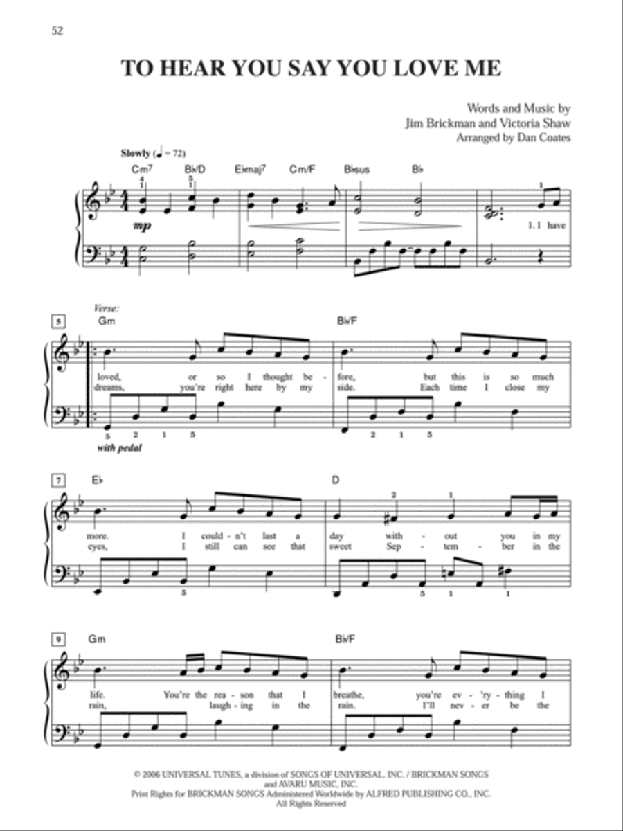 The Essential Jim Brickman, Volume 2 Easy Piano scores gallery preview page 4