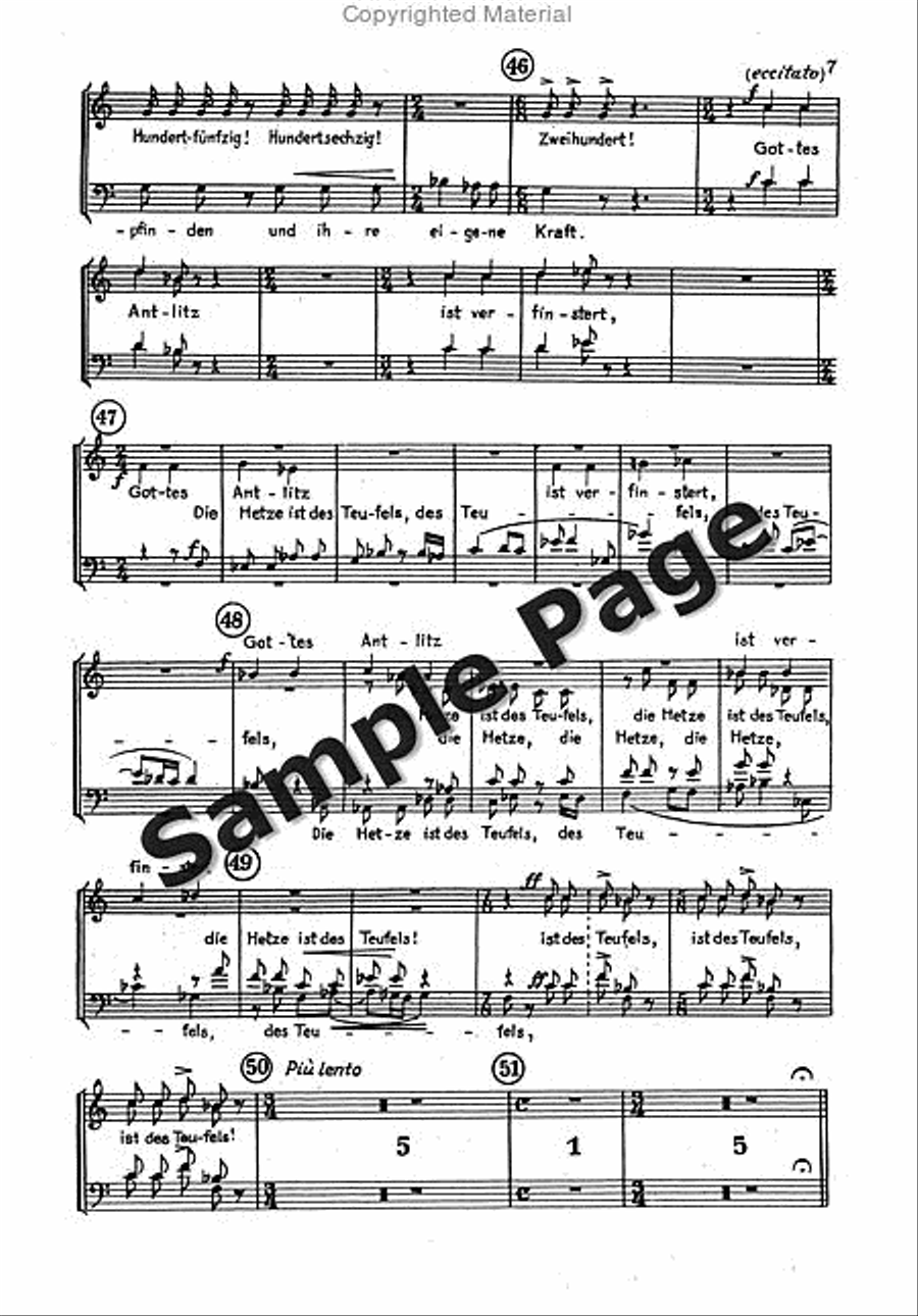 Von Der Unruhe Des Menschen Reduct 4-Part scores gallery preview page 8