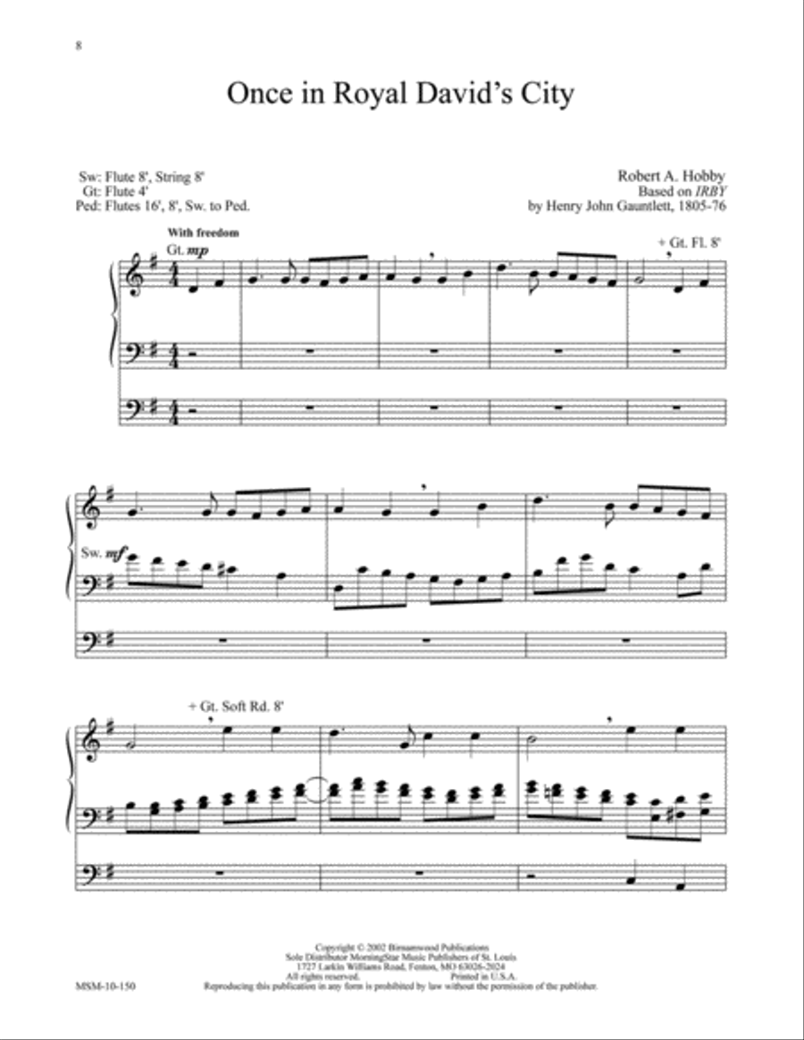 Three Christmas Preludes, Set 2 Organ scores gallery preview page 6