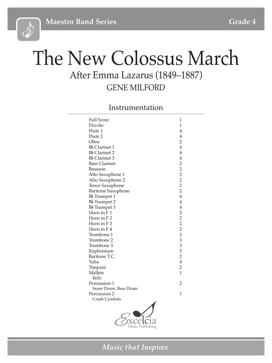 The New Colossus March The New Colossus March Concert Band scores gallery preview page 2