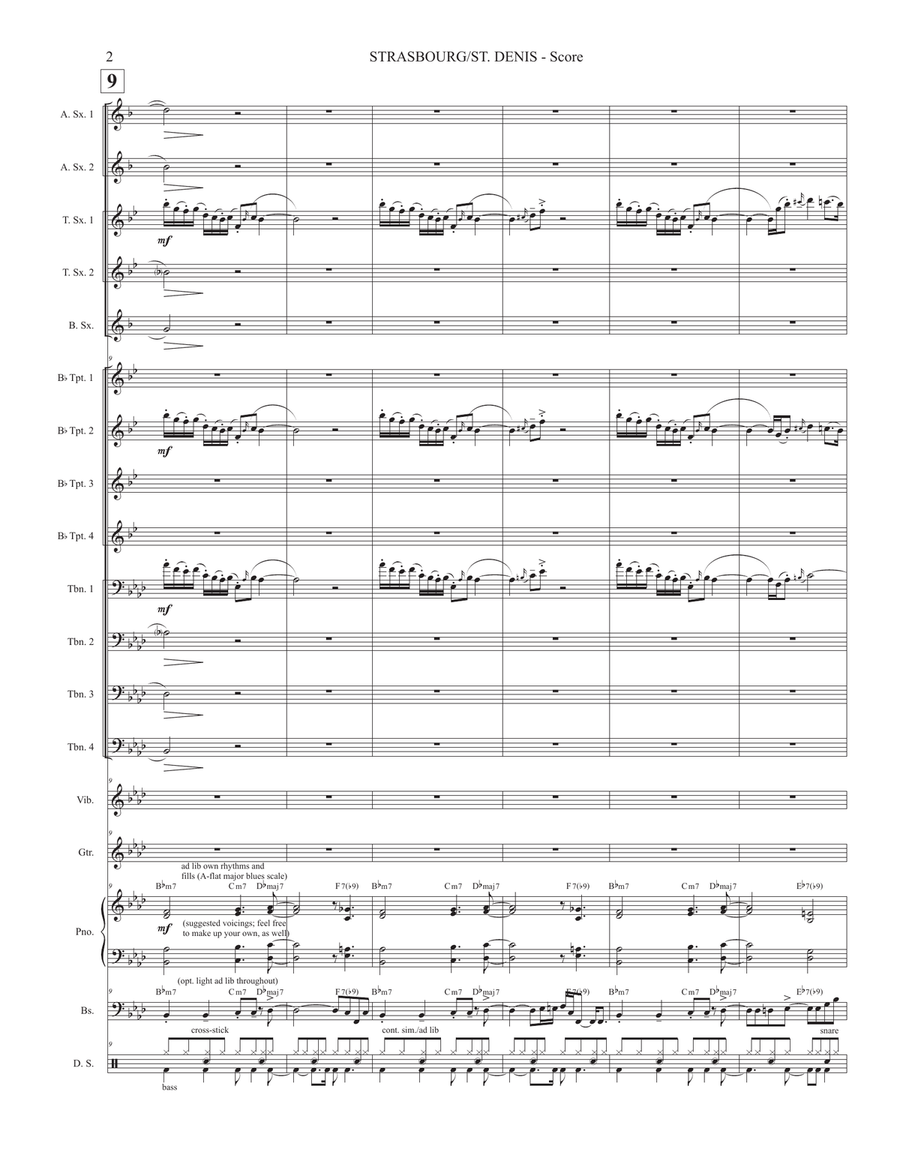 Strasbourg / St. Denis Jazz Ensemble scores gallery preview page 2