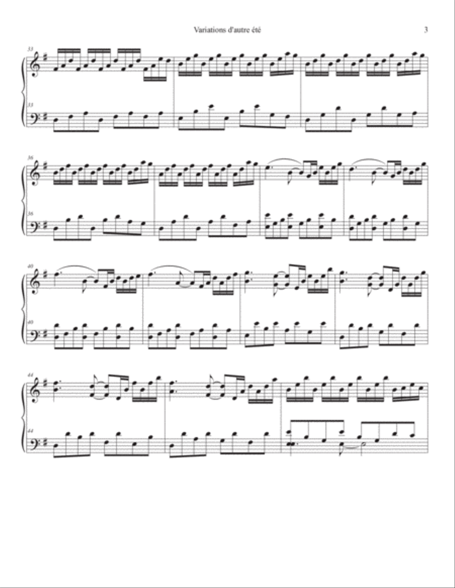Comptine D'un Autre Été: L'après-midi Piano Solo scores gallery preview page 3