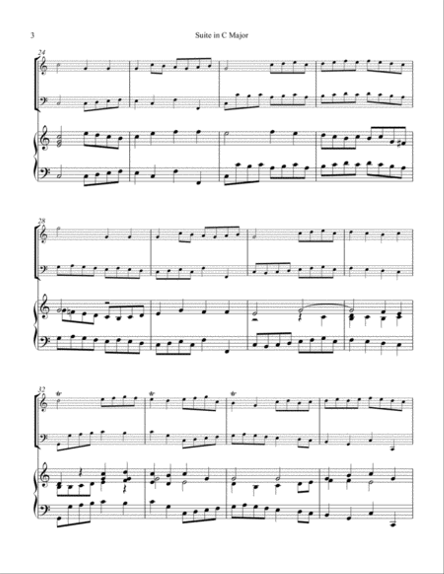 Suite in C Major for piano trio Piano Trio scores gallery preview page 4