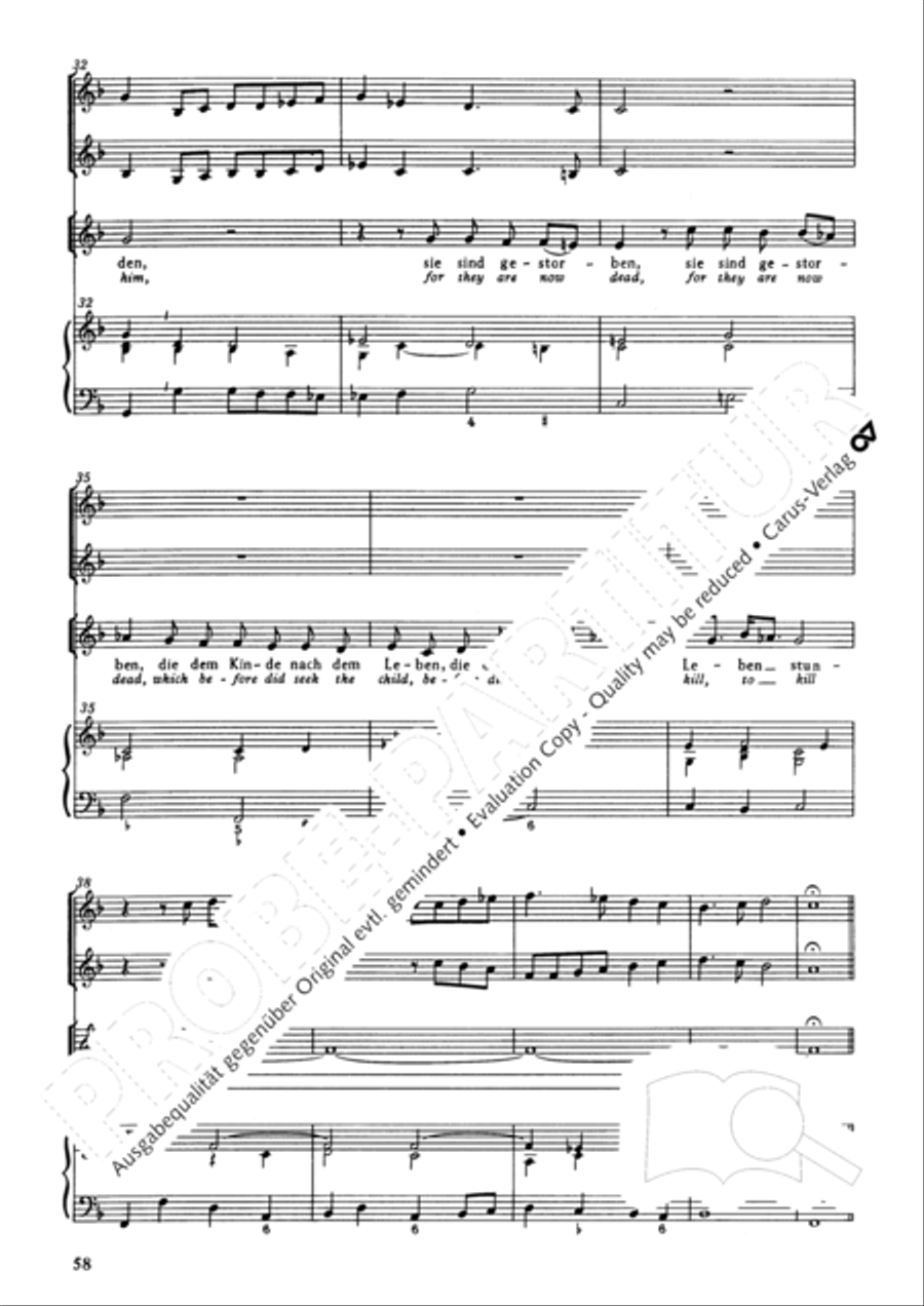 Christmas History (Weihnachts-Historie, SWV 435) Score scores gallery preview page 57