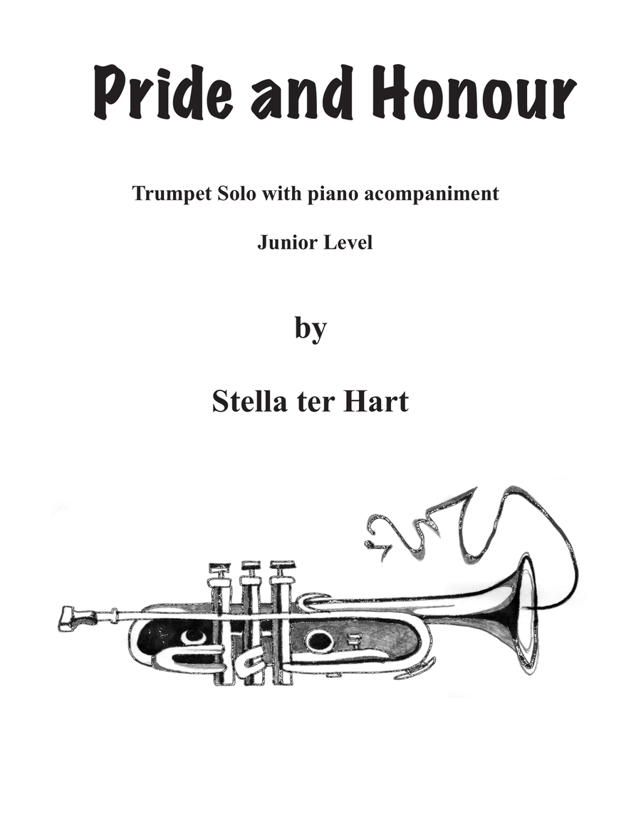 Pride and Honour - Trumpet solo; Advanced Beginner/Junior level Trumpet Solo scores gallery preview page 1