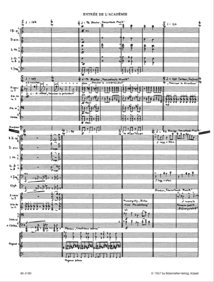 Musique pour les soupers du Roi Ubu for Orchestra and Combo (1966) Orchestra scores gallery preview page 2