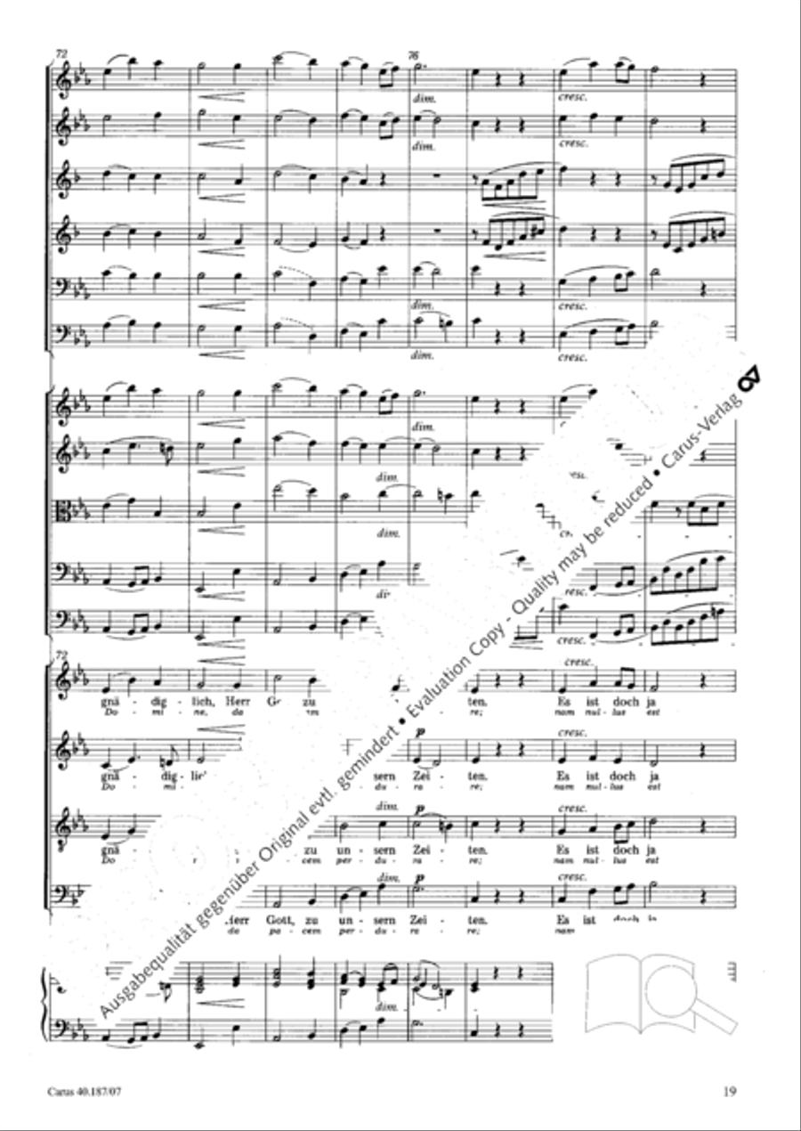 We all believe in one true God (Wir glauben all an einen Gott) 4-Part scores gallery preview page 20