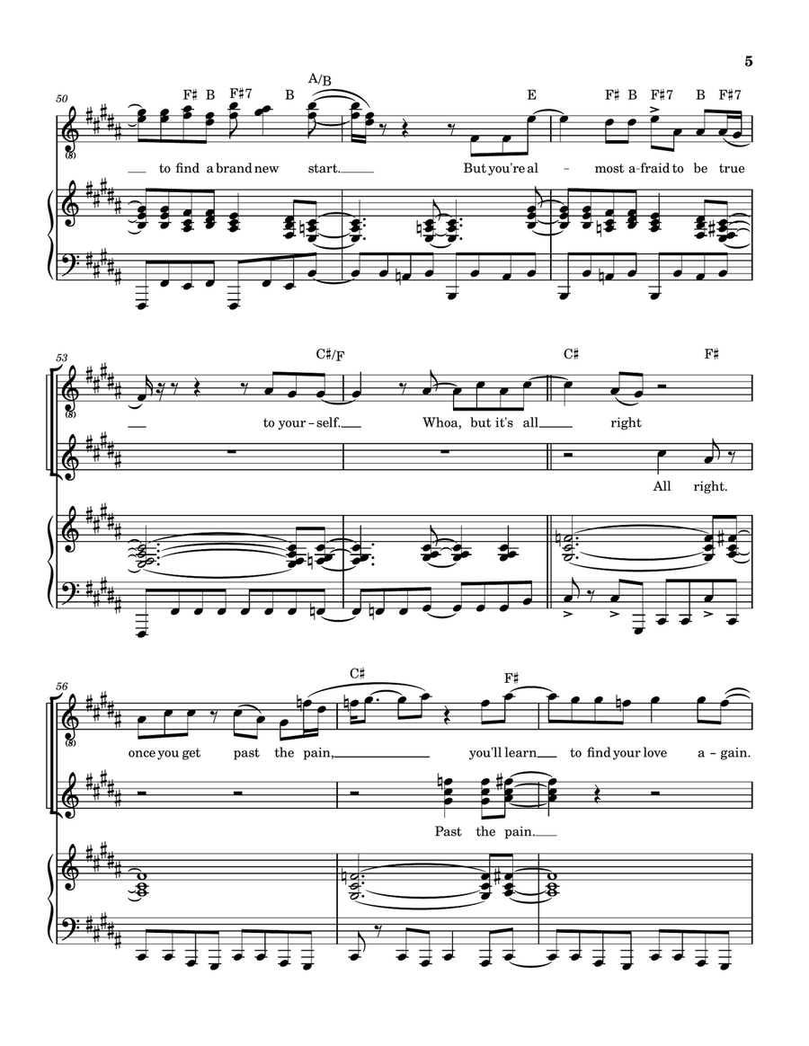 Love Will Find A Way Piano, Vocal, Guitar scores gallery preview page 6