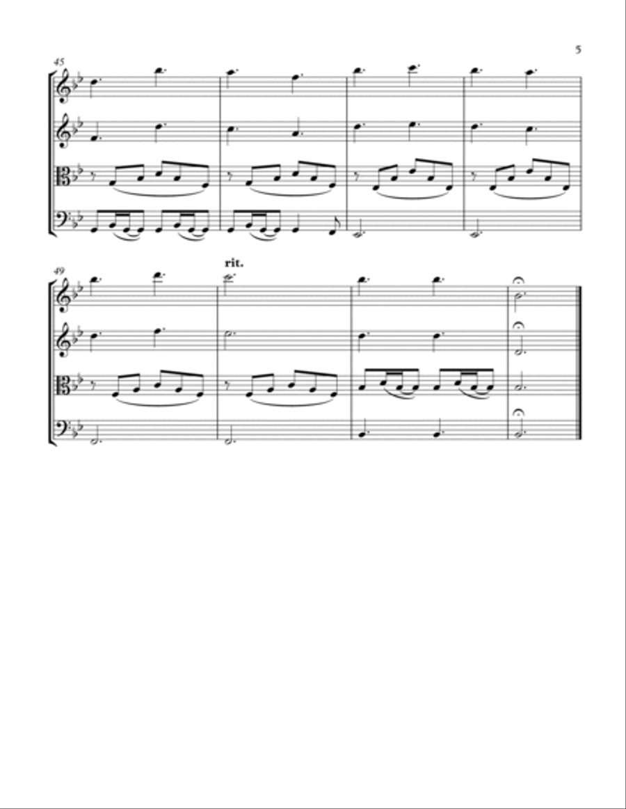 A Thousand Years String Quartet scores gallery preview page 5