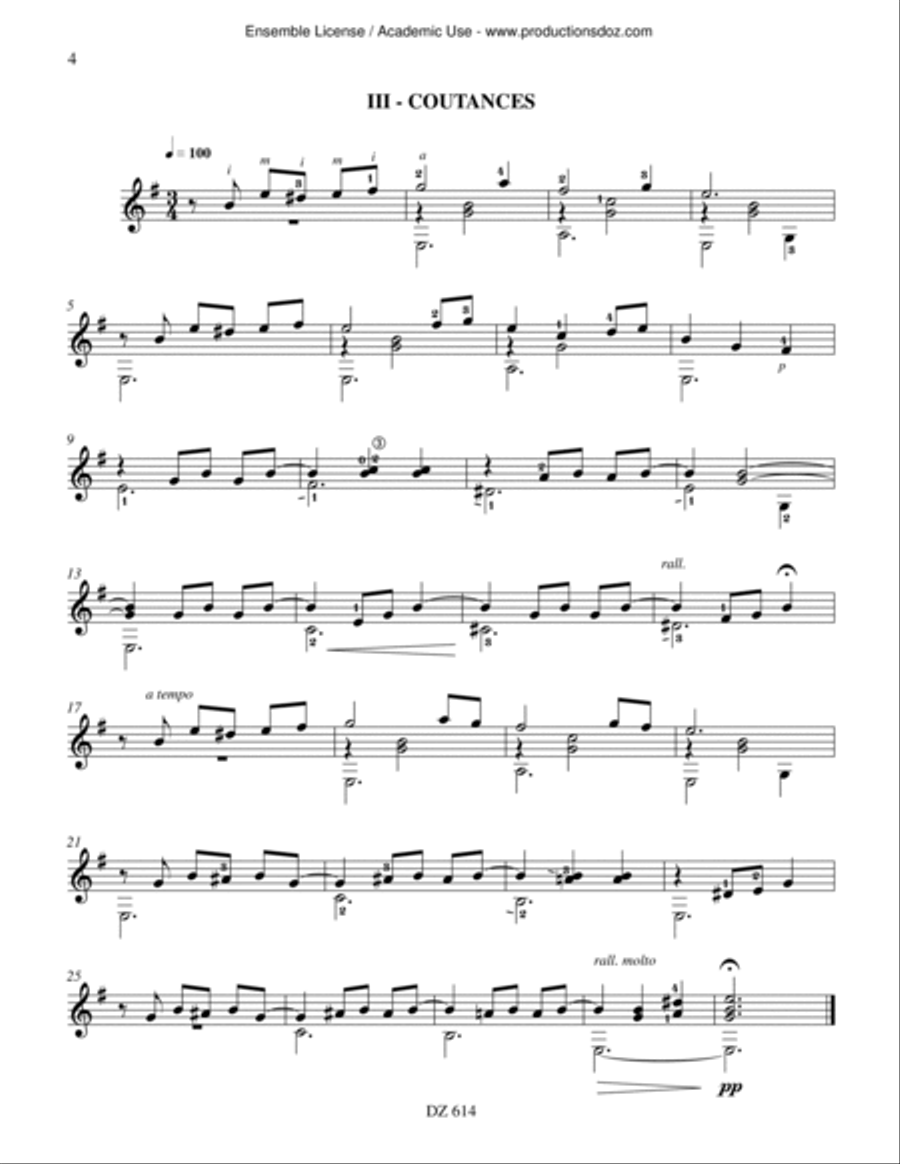 Medley Classical Guitar scores gallery preview page 4