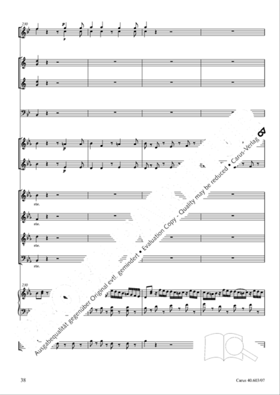 Grosse Orgelsolomesse in Es 4-Part scores gallery preview page 51