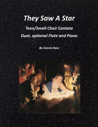 Book cover for They Saw a Star Teen Christmas Cantata for duet/trio optional flute and piano