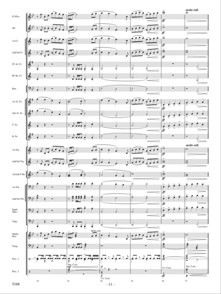 Brule River Celebration Concert Band scores gallery preview page 10