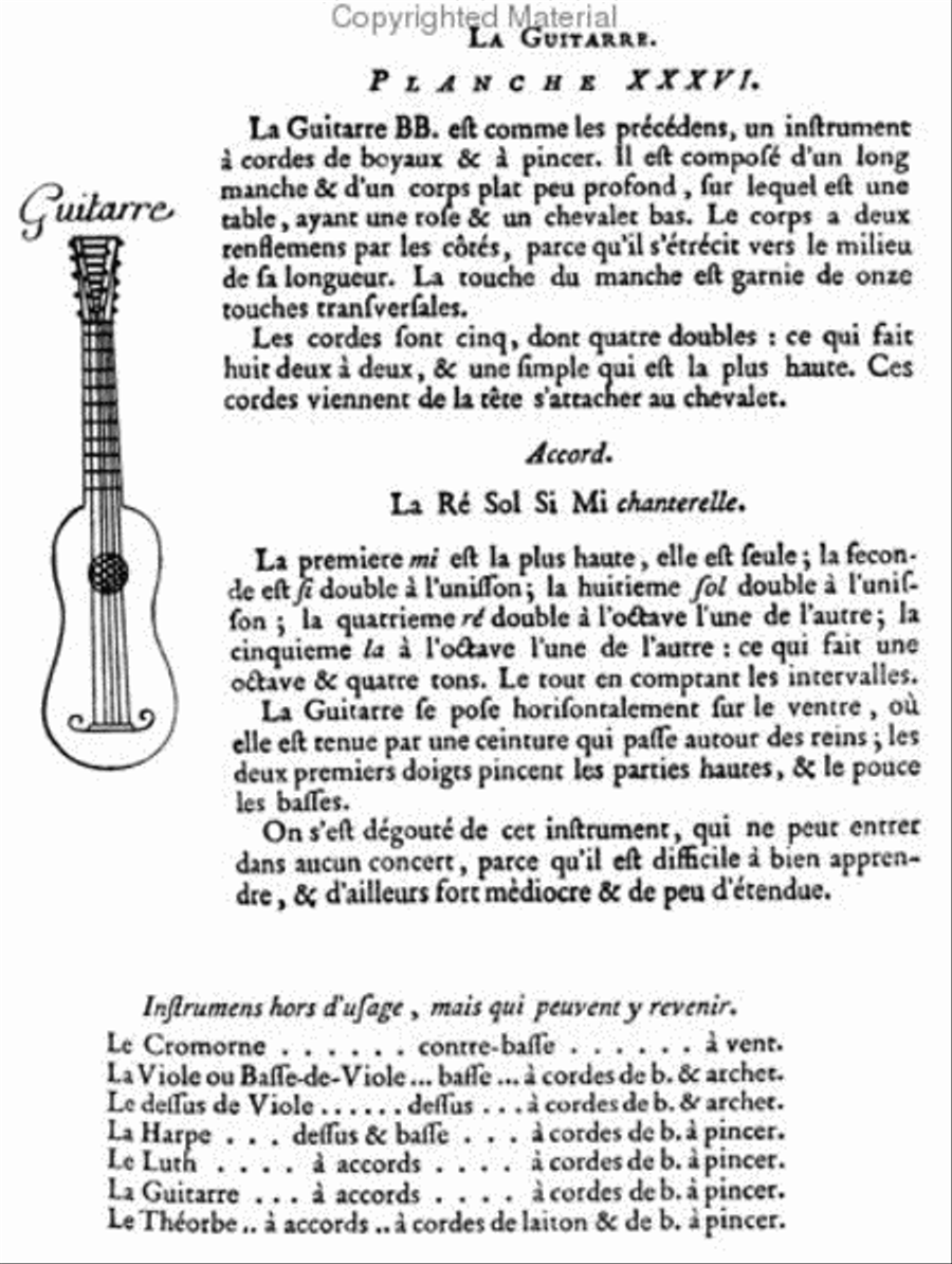 Methods & Treatises Guitar - 2 volumes - France 1600-1800 Guitar scores gallery preview page 2