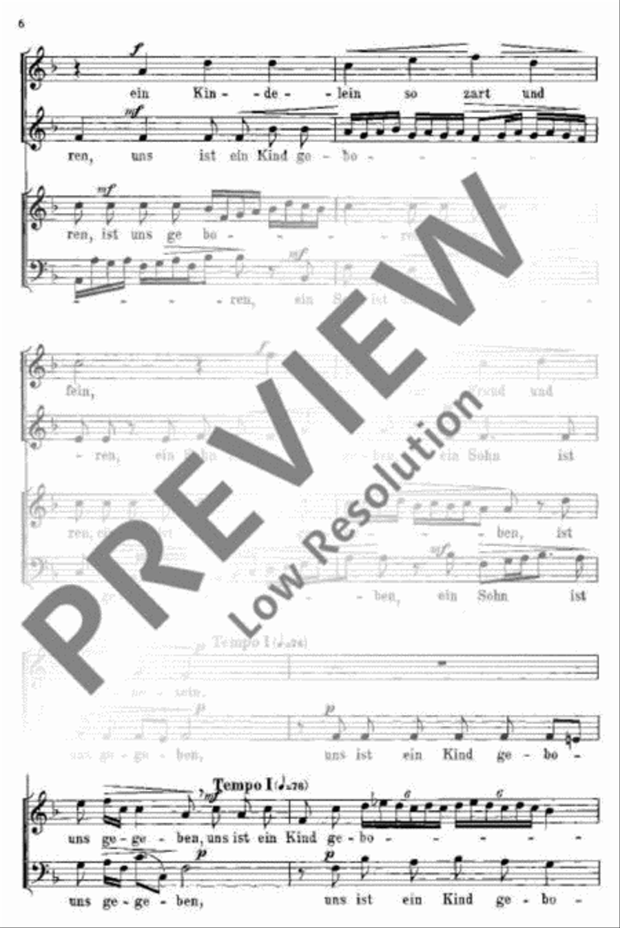 Weihnachtsmotetten 4-Part scores gallery preview page 6