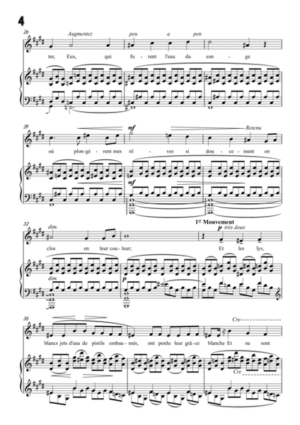 Debussy-De Fleurs(Dans l'ennui si désolément vert),in C Major,CD 90 No.3(L.84 No.3)