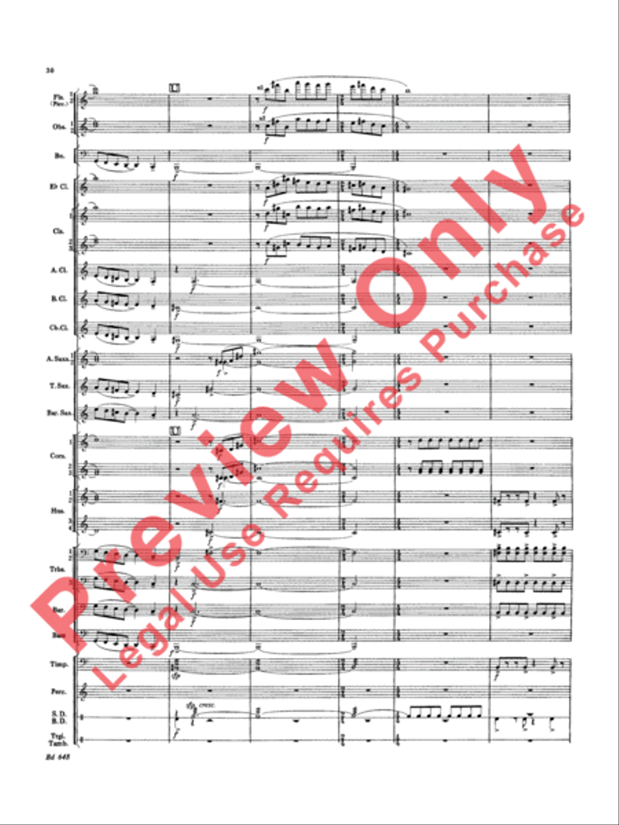 Overture Jubiloso Concert Band scores gallery preview page 33
