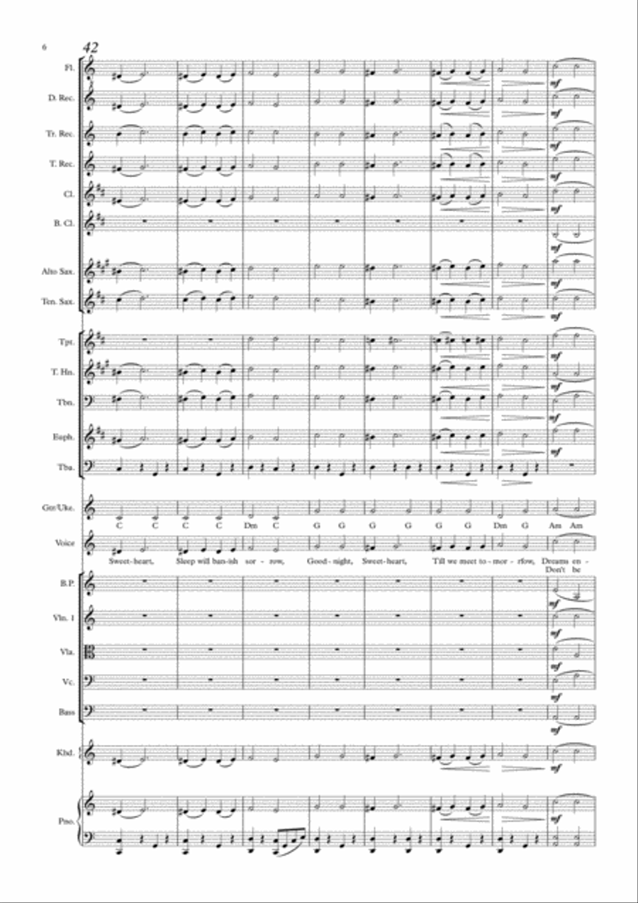 Goodnight Sweetheart Divisi scores gallery preview page 6
