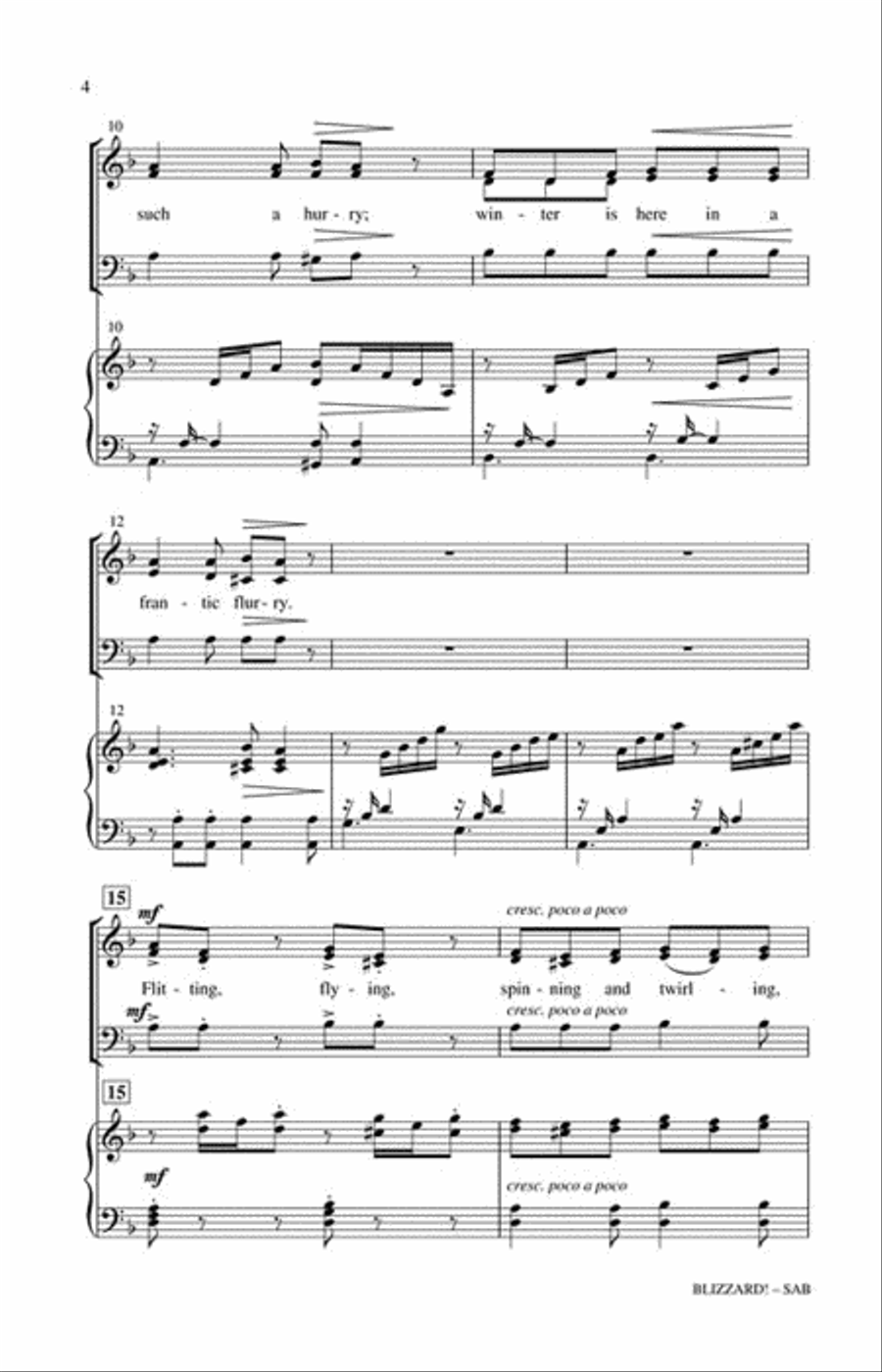Blizzard! Blizzard! 3-Part scores gallery preview page 3