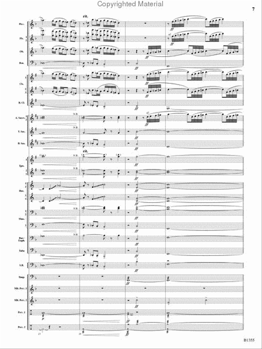 With Ever Joyful Hearts Concert Band scores gallery preview page 5