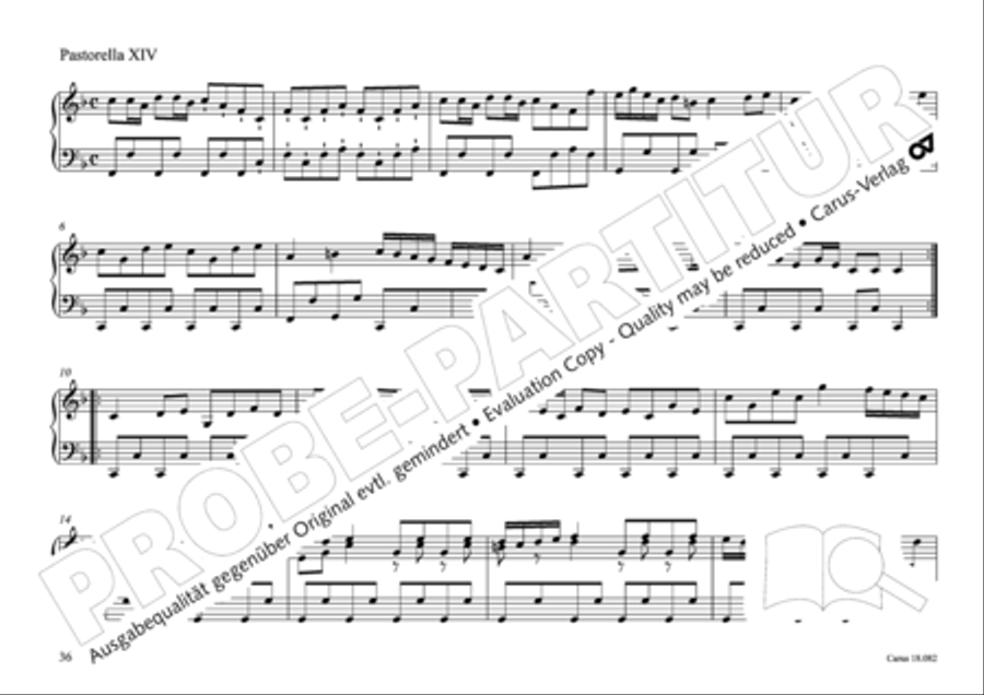 Pastoral music for organ, vol. 2: Germany, Bohemia, Austria, South Tyrol Organ Solo scores gallery preview page 37