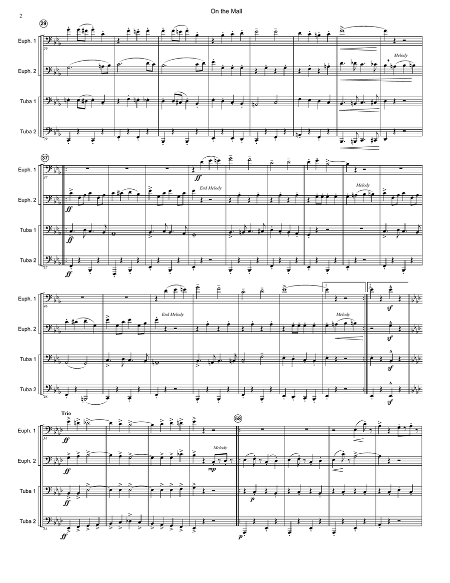 On the Mall Brass Ensemble scores gallery preview page 2