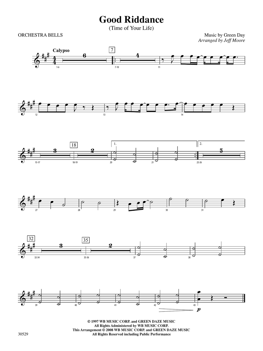 Good Riddance (Time of Your Life): Bells