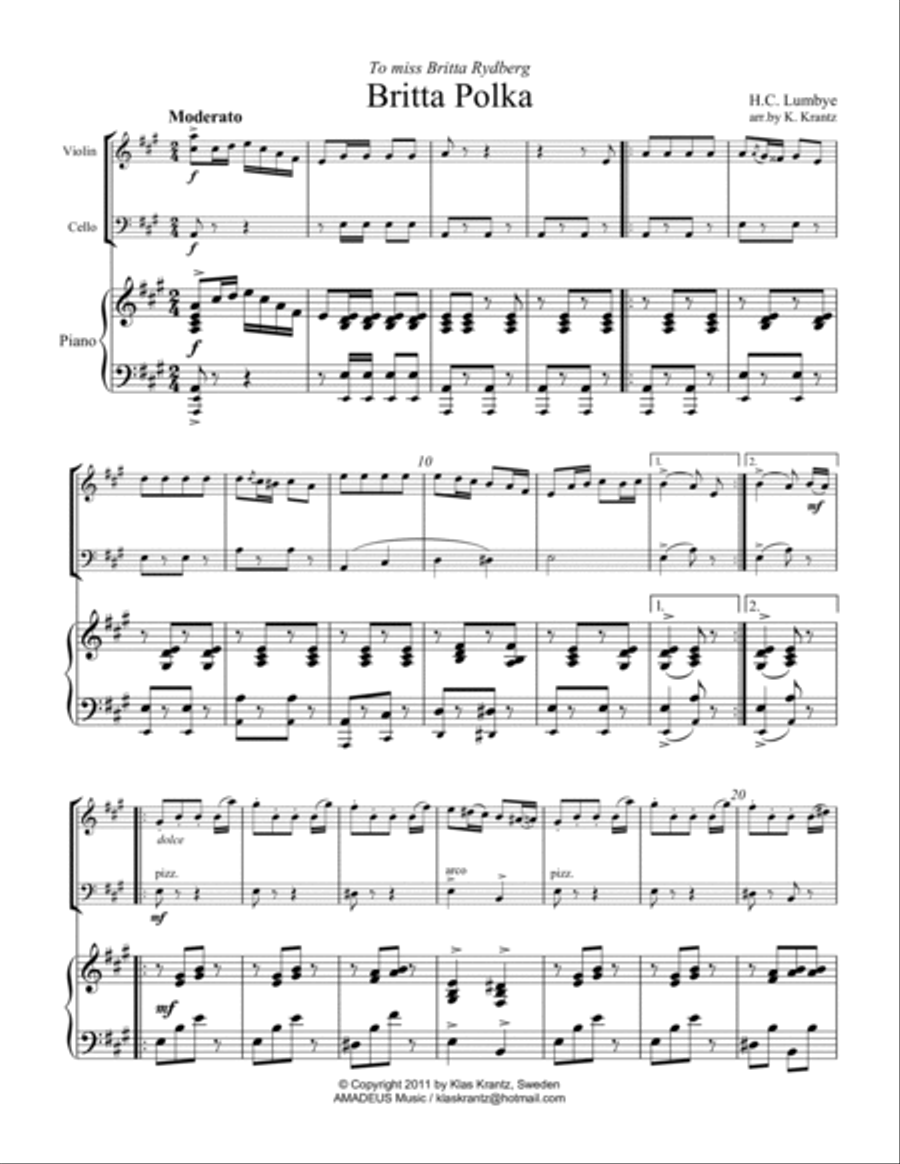 Britta Polka for piano trio Piano Trio scores gallery preview page 2