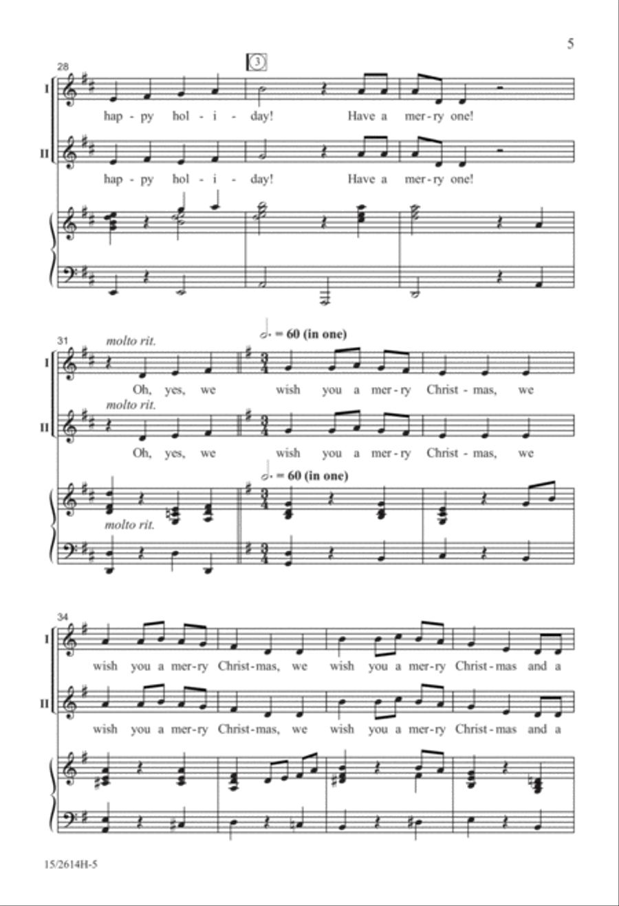 Have a Merry One! 2-Part scores gallery preview page 6