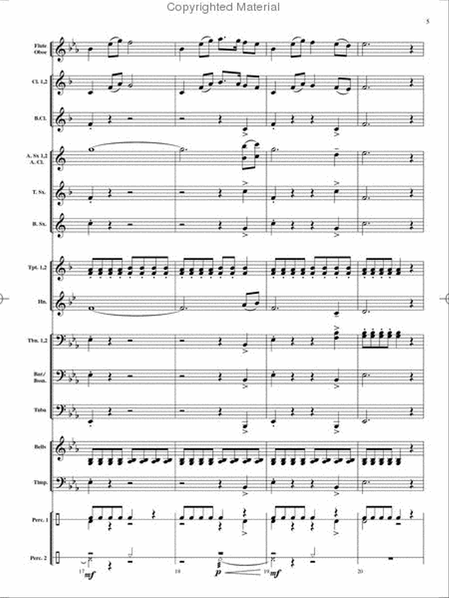 On Holiday Concert Band scores gallery preview page 6