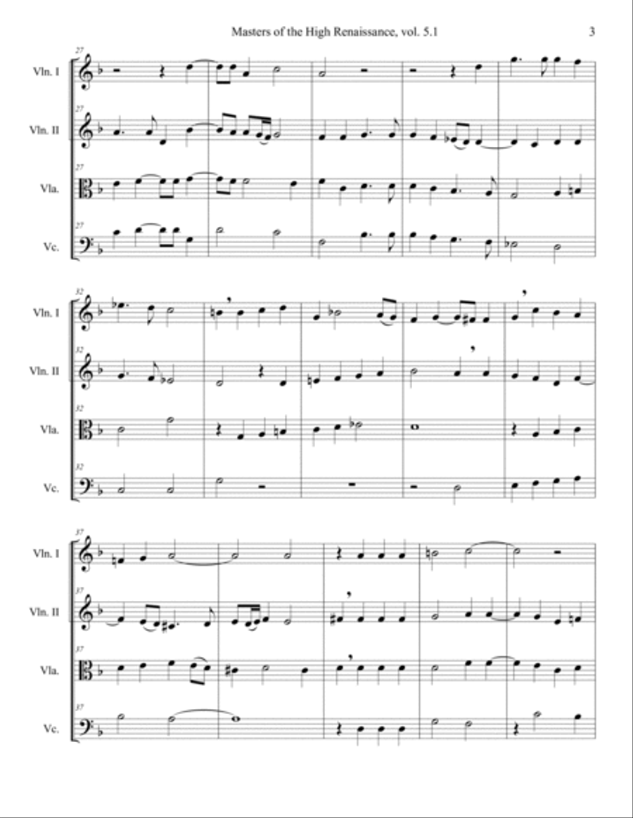 Renaissance Motets Arranged for Strings, vol. 5.1 - Palestrina String Orchestra scores gallery preview page 5